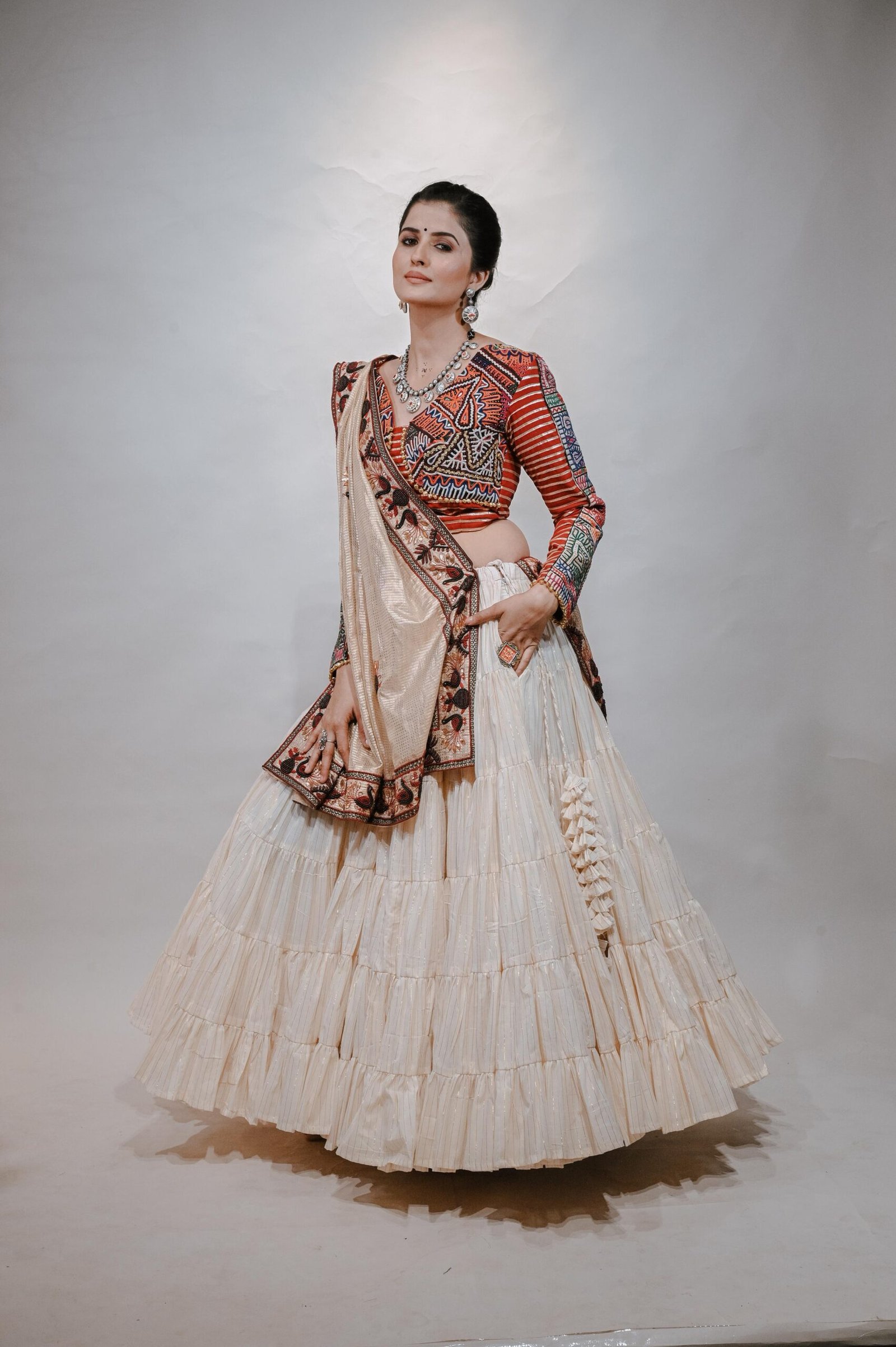 White Chaniya Choli